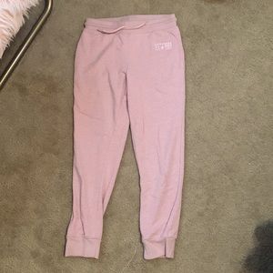 Converse all star light pink sweatpants , girls large (10/12)